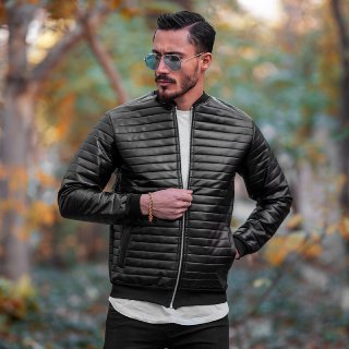 کاپشن چرم alex مشکی